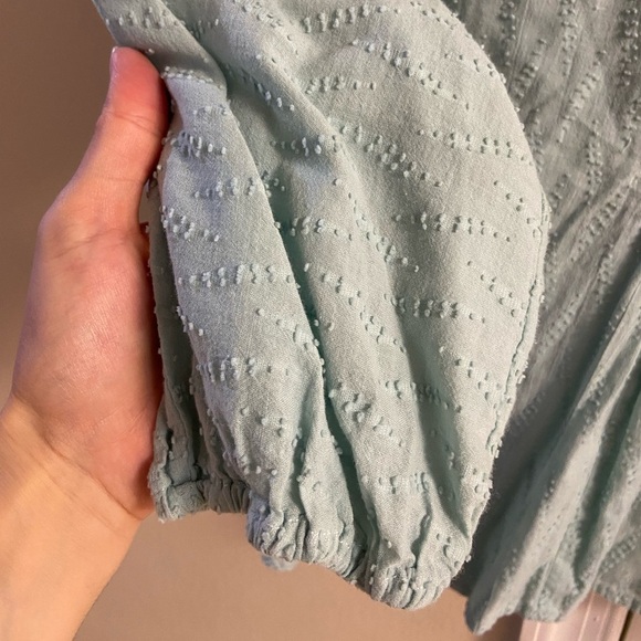 Dolan Anthropologie pop over blouson babydoll blouse cotton large - Picture 5 of 7